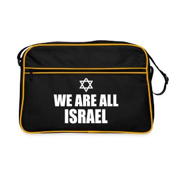 We are all israel - Sac Retro - noir/or - Devant