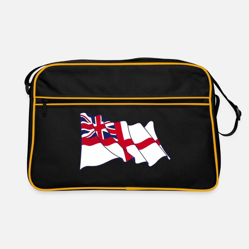 Fähnrich Fliegen - Retro Tasche - Schwarz/Gold