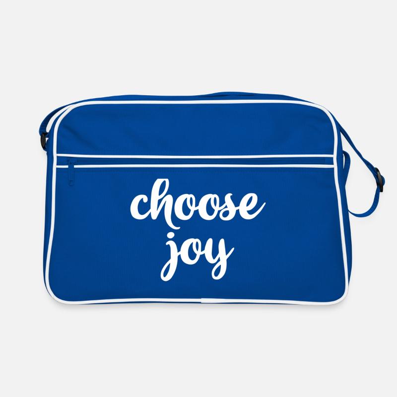 Choisissez la devise de motivation Joy Optimist Sac Retro