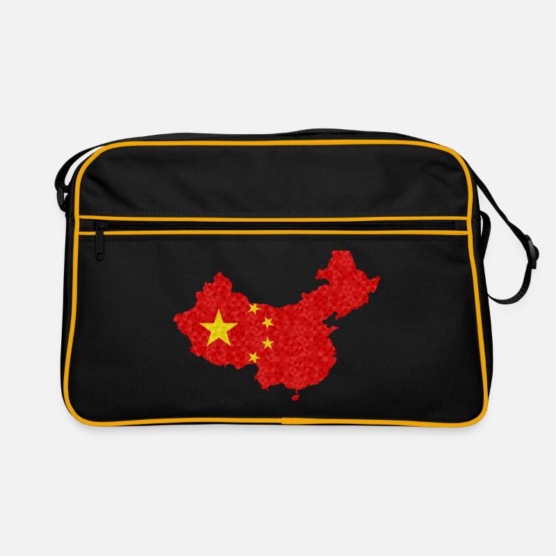 Drapeau de la Chine Drapeau chinois Polygone Sac Retro