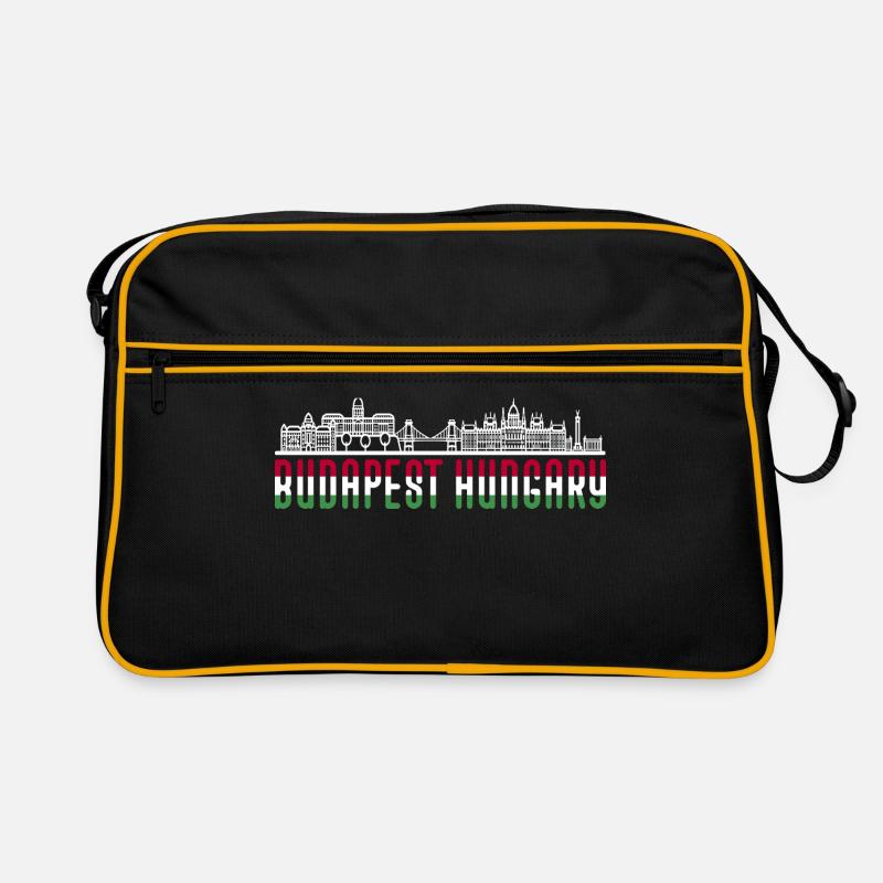 Hongrie - Sac Retro - noir/or