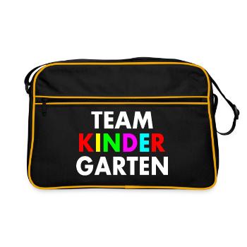 Jardin d’enfants en équipe - Sac Retro - noir/or - Devant