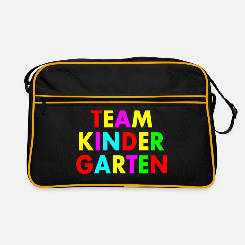 Team kindergarten Retro Tasche