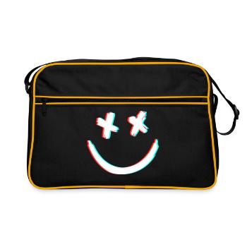 DEAD SMILE 3D - Retro Bag - black/gold - Front