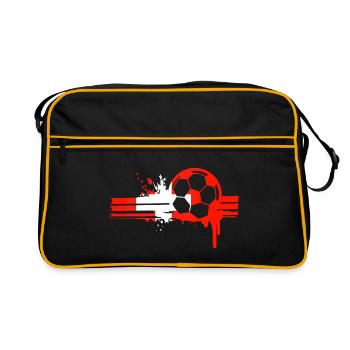 Suisse Football équipe Équipe Sport - Sac Retro - noir/or - Devant
