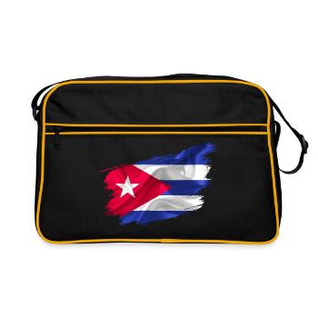 Cuba Drapeau Cuba pays - Sac Retro - noir/or - Devant