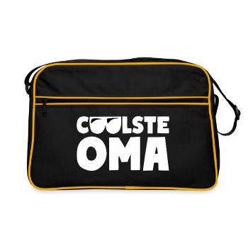 COOLEST GRANDMA - Retro Bag - black/gold - Front