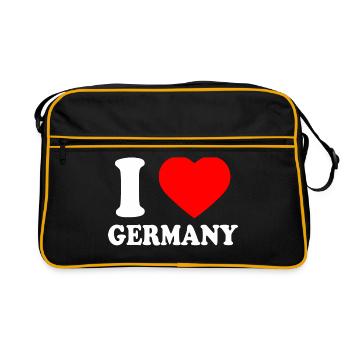 I love germany - Sac Retro - noir/or - Devant