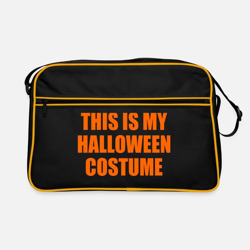 this is my halloween costume - Retro Tasche - Schwarz/Gold