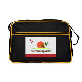 Kalifornien - Retro Tasche - Schwarz/Gold - Vorne