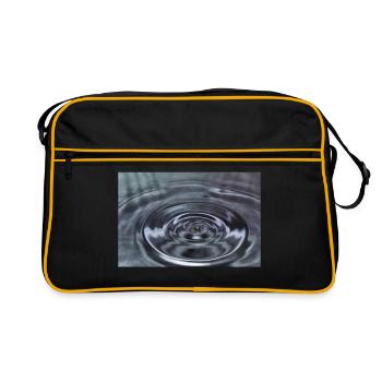 Gouttes d’eau - Sac Retro - noir/or - Devant