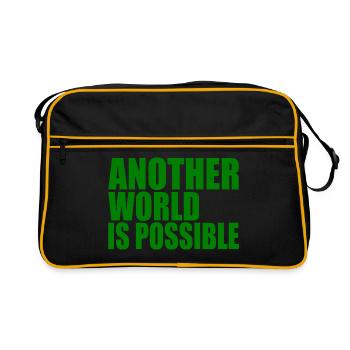 Another world is possible - Sac Retro - noir/or - Devant