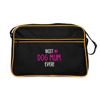Best Dog Mum ever - Sac Retro - noir/or - Devant