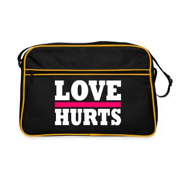 Love hurts - Retro Bag - black/gold - Front