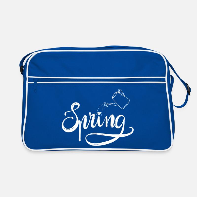 Spring Spring Beginning Garden Watering Lettering Retro Bag