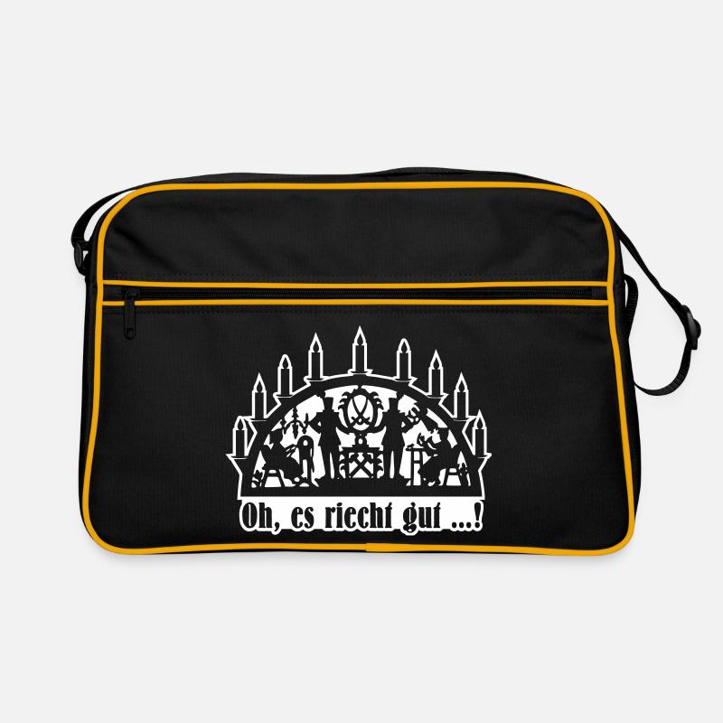 Schwibbogen - Oh es riecht gut (Differenzbild) Retro Tasche