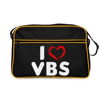 École biblique de vacances Design chrétien VBS Teach - Sac Retro - noir/or - Devant
