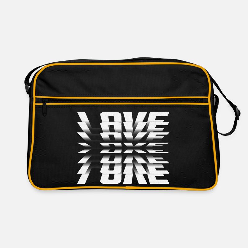 Mirror Love Illusion Typo Retro Bag