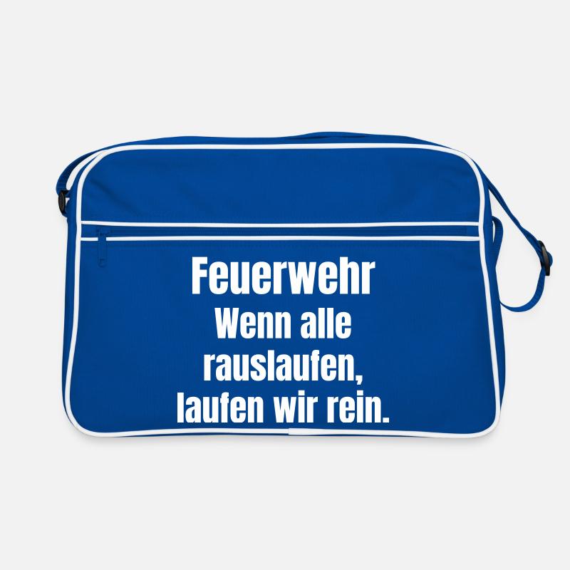 Fire Brigade Heroes Slogan Retro Bag