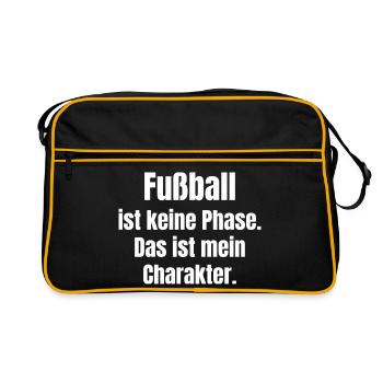 Football is my identity - Retro Bag - black/gold - Front