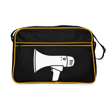 Megaphone loud demo ultras - Retro Bag - black/gold - Front
