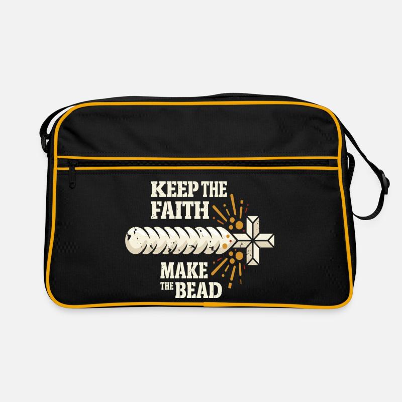Keep The Faith Make The Bead Retro Bag