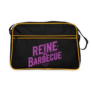 Retro Barbecue Queen Purple - Retro Bag - black/gold - Front