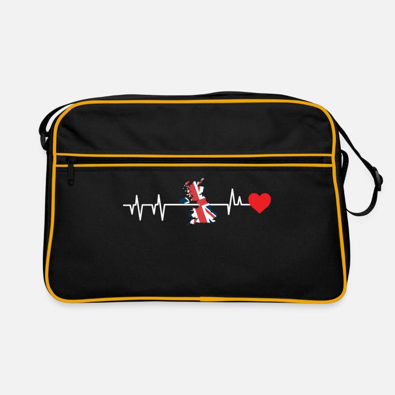 London - Retro Tasche - Schwarz/Gold