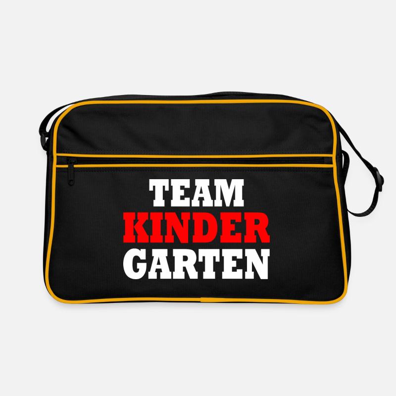 Team kindergarten Retro Tasche