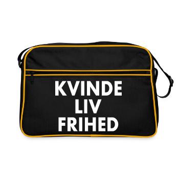 Liberté de vie féminine - Sac Retro - noir/or - Devant