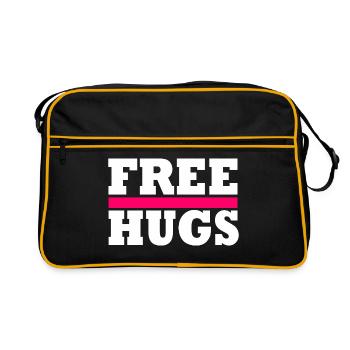 Free Hugs - Sac Retro - noir/or - Devant