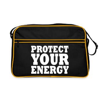 Protect your energy - Sac Retro - noir/or - Devant