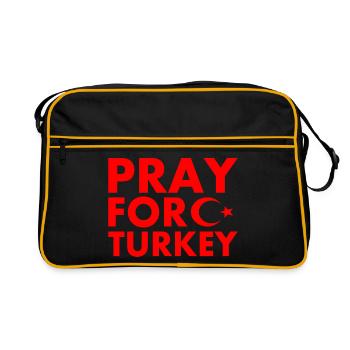 Pray for turkey - Sac Retro - noir/or - Devant