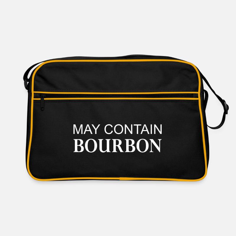 May Contain Bourbon Whisky Retro Tasche