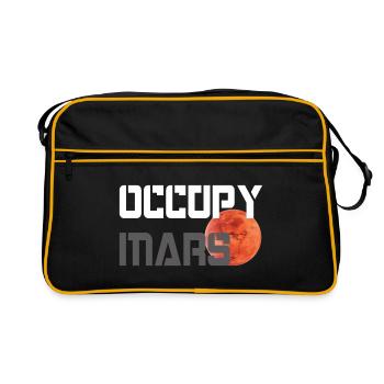OCCUPER MARS - Sac Retro - noir/or - Devant