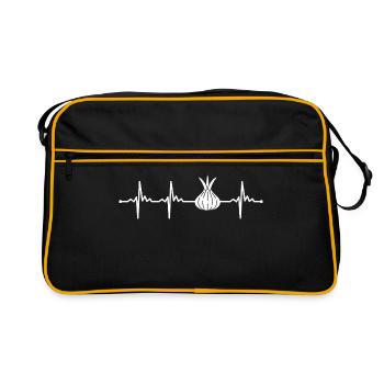 Zwiebel - Retro Tasche - Schwarz/Gold - Vorne