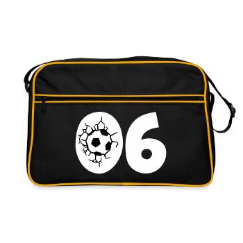 Football jersey number 06 - Retro Bag - black/gold - Front