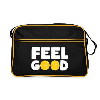 FEEL GOOD Citrons - Sac Retro - noir/or - Devant