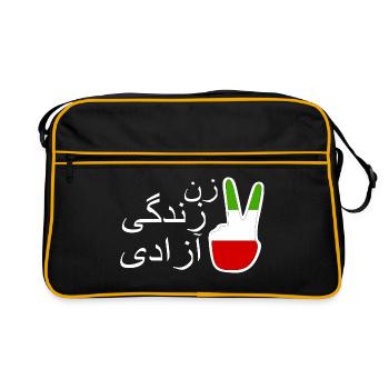 Jin jiyan azadi زن زندگی آزادی - Sac Retro - noir/or - Devant