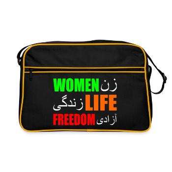 Women life freedom - Retro Bag - black/gold - Front