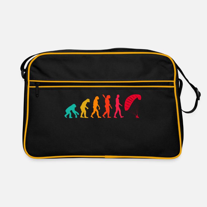 Evolution Graphic Paragliding Paraglider Skydiver Retro Tasche