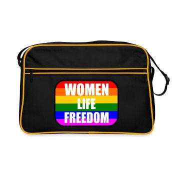 Women life freedom - Sac Retro - noir/or - Devant