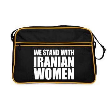 We stand with iranian women - Sac Retro - noir/or - Devant