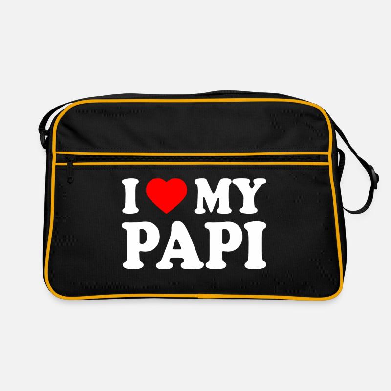 I love my papi Retro Tasche