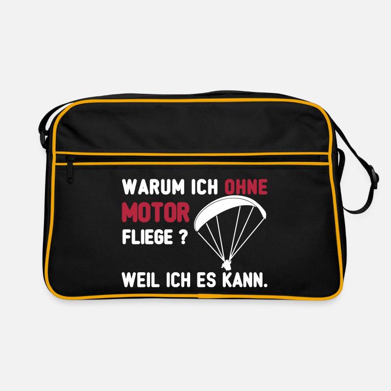 ohne motor paragliding Retro Tasche