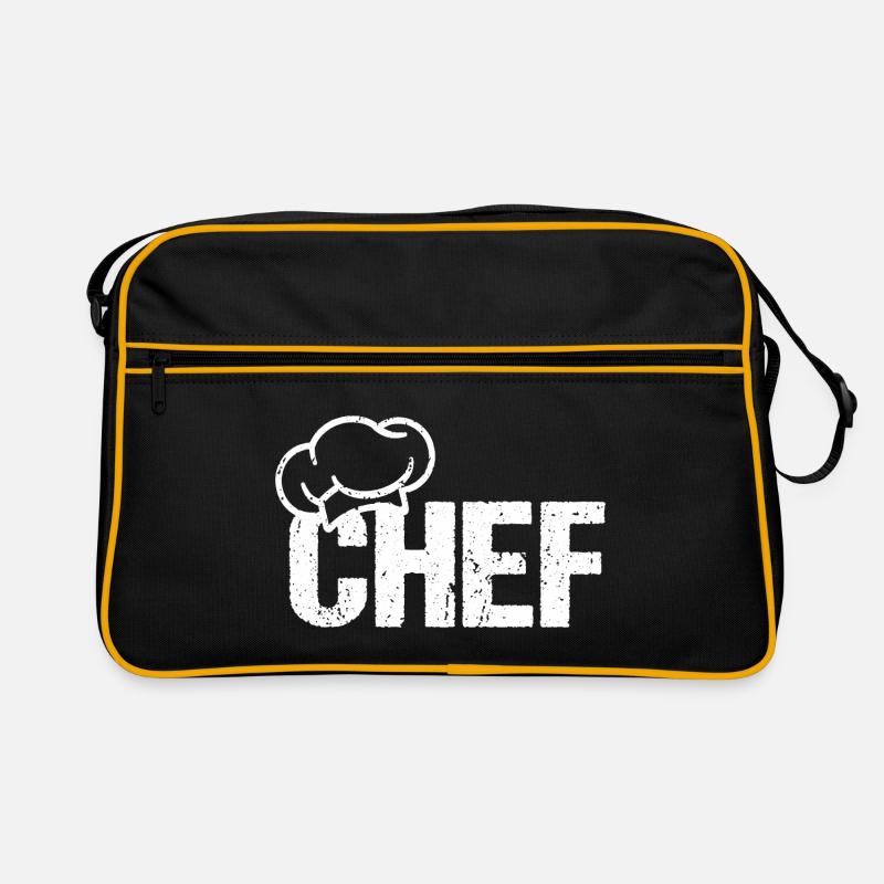 CHEF Chef's Hat - Retro Bag - black/gold