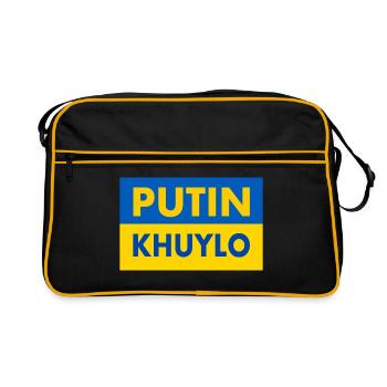 putin khuylo - Sac Retro - noir/or - Devant