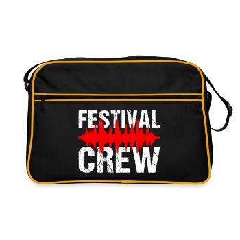 Festival Crew Music Party Team Festival - Sac Retro - noir/or - Devant