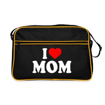 I love mom - Sac Retro - noir/or - Devant