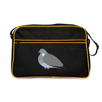 Pigeon ramier - Sac Retro - noir/or - Devant